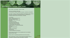 Desktop Screenshot of aestheticasalonspa.com