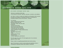 Tablet Screenshot of aestheticasalonspa.com